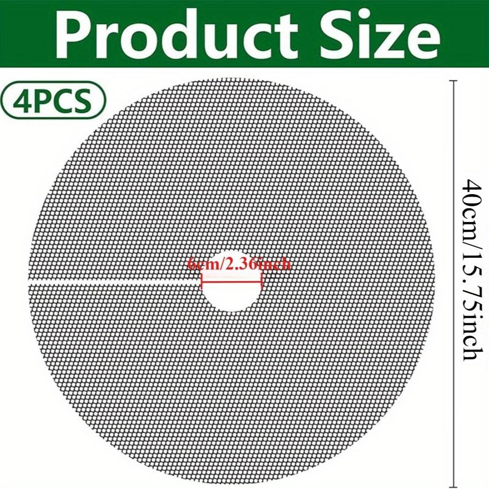 4 Pcs Cuttable Plant Pot Covers - Mesh Barrier Screens To Protect Plants From Cats, Ideal for Patio & Garden