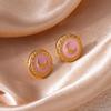 Moon Drop Minimalist Oil Earrings - Elegant, High-End Design for Women