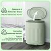 Kitchen trash can pedal bin 20L soft-close lid removable inner bucket 36.5 x 31.2 x 45 cm green