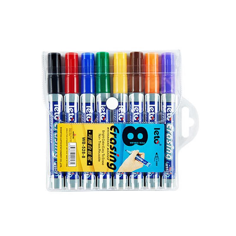 

POP 8/12 Color Erasable Whiteboard Markers Set Refillable Safety Non-Toxic High Capacity for Office Conferencing Educational Use