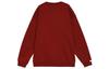 Adidas LABEL Crew Neck Comfortable Casual Couple's Fleece Lined Long Sleeved Sweatshirt Unisex Red JM9095