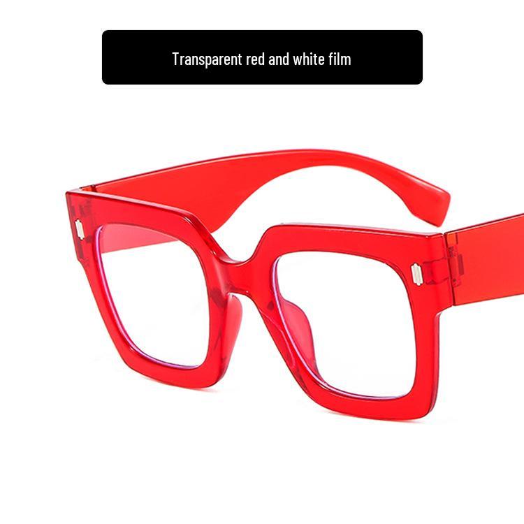 2022 European & American Style Anti-Blue Light Large Frame Glasses