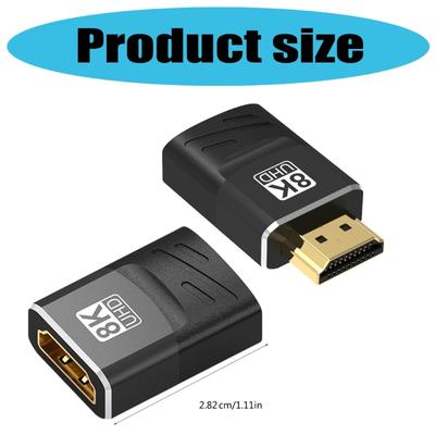 Fast Speed HDTV-compatible Converter 8K60hz 48Gbps Transmission For PC Player To Double TVs Smooth Auditory Video Sync
