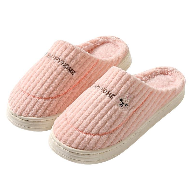 New cotton slippers men's autumn and winter bags and home indoor household thick bottom warm home non-slip fluffy slippers women