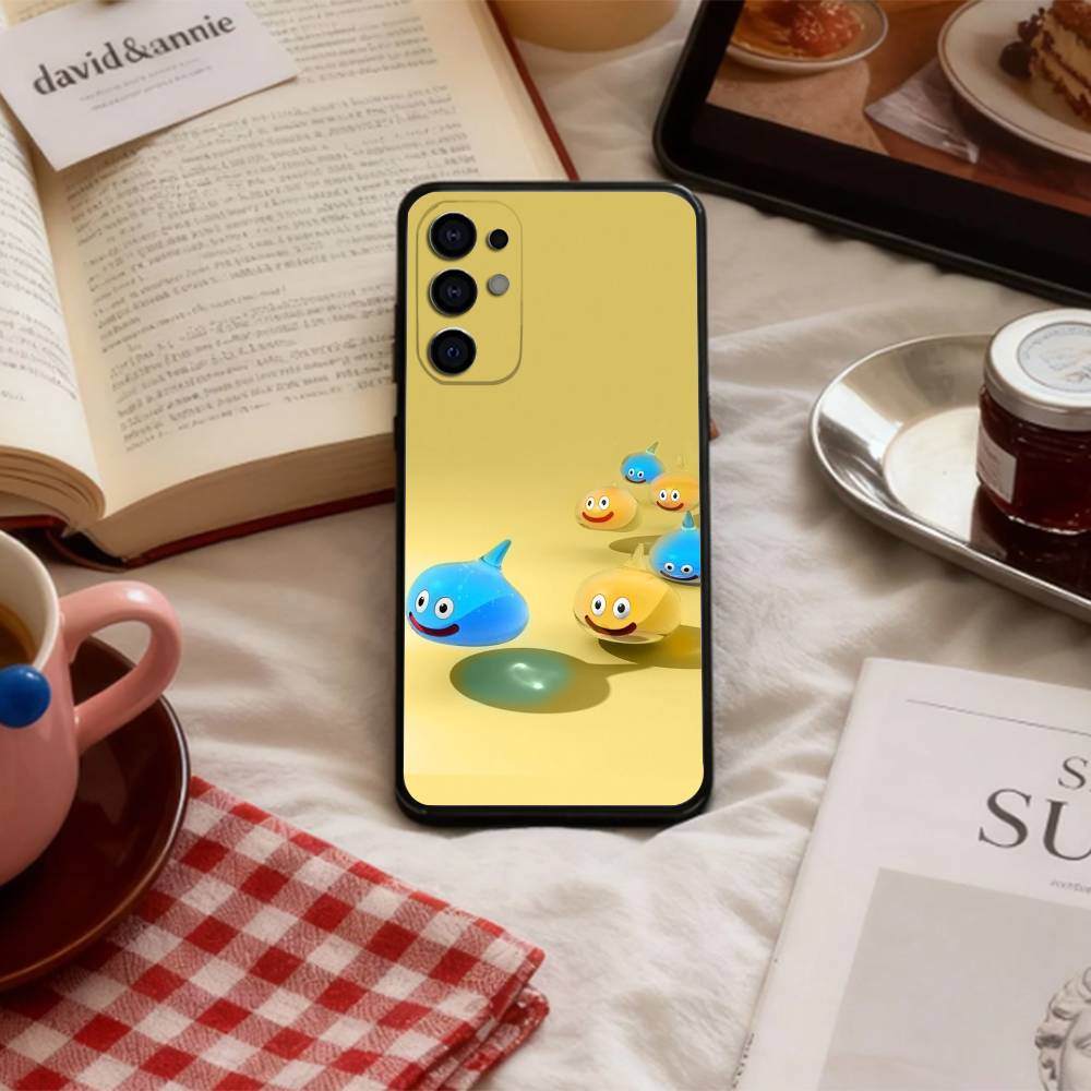 D-Dragon Q-quest S-slimes Phone Case For Samsung S 25,24,23,22,30,21,10,9,Ultra,Plus,Lite,FE,4,5 G Soft Black Case