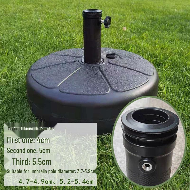 Outdoor Sunshade Parasol Water-Filled Base for Center Pole Umbrella