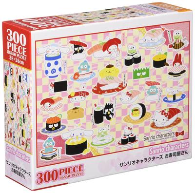 [Hecho en Japón] Puzzle de 300 piezas Beverly: Restaurante de Sushi de Personajes de Sanrio (26 x 38 centímetros) 83-107 Rosa