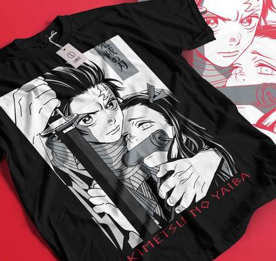 Tanjiro et Nezuko Kamado Demon Slayer Kimetsu No Yaiba nouveau T-shirt unisexe 301