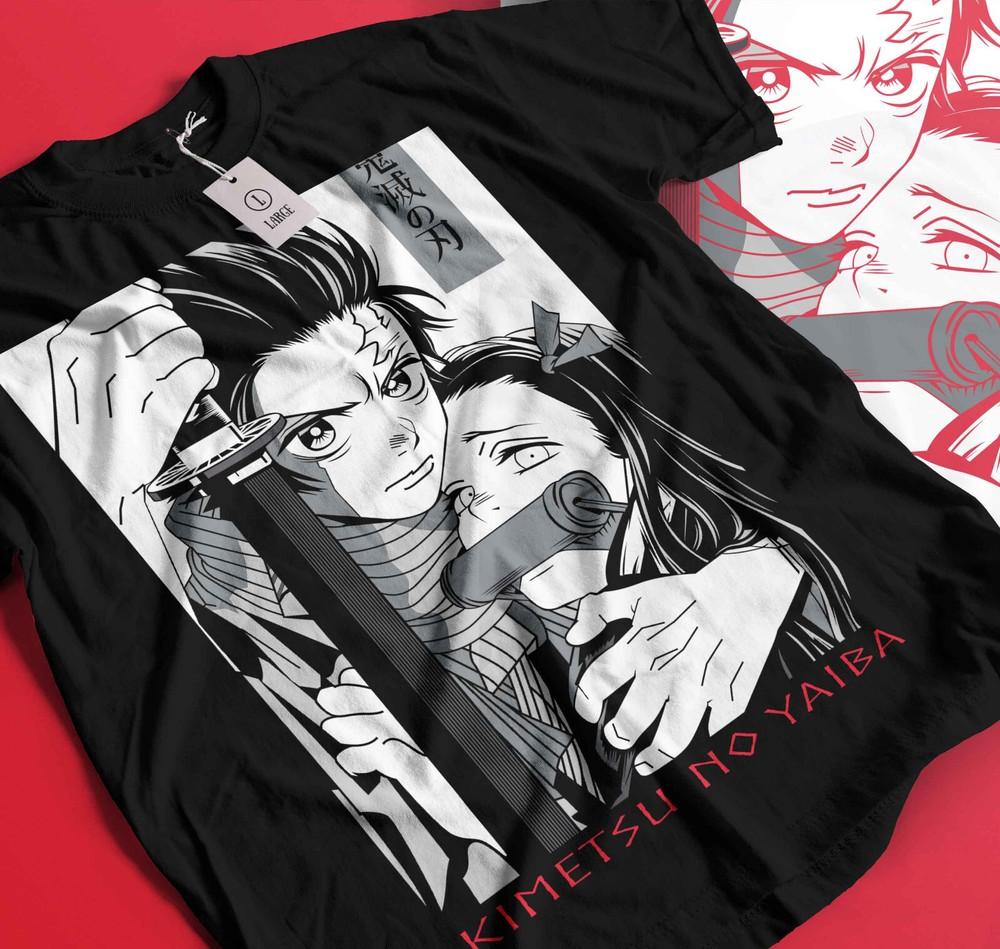 

Tanjiro And Nezuko Kamado Demon Slayer Kimetsu No Yaiba new Unisex T-Shirt 301 4XL