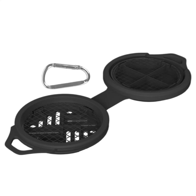 Outdoor portable mosquito coil holder camping can hang silicone mosquito coil fixed tray holder Fly Repeller for Camping Fishing