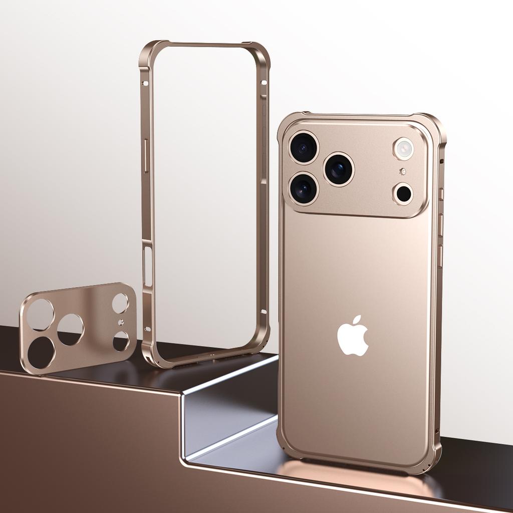 Alumium Alloy Metal Bumper Case For iPhone 17 Pro Max Air With Metal Camera Lens Protector Kits