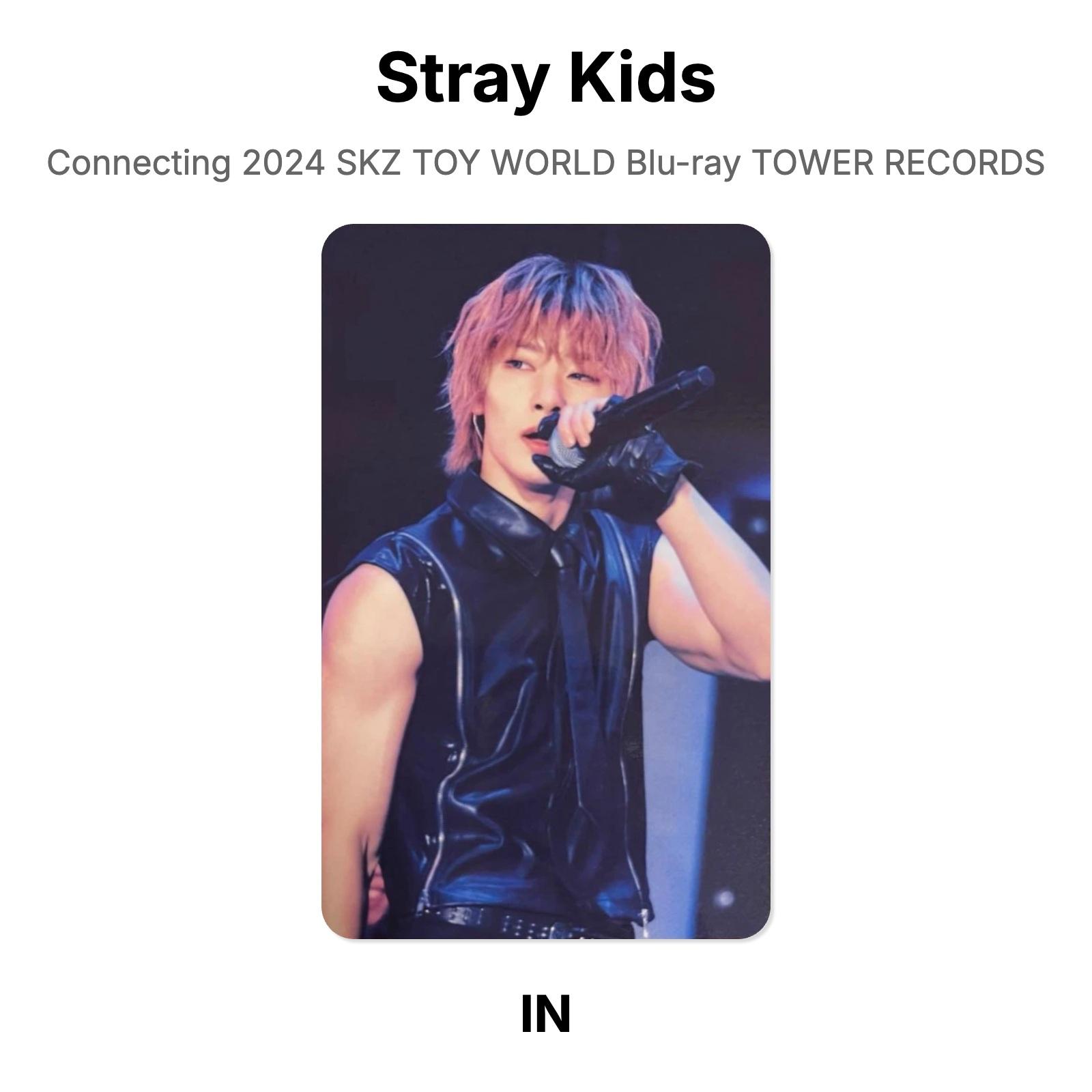 Stray Kids Connecting 2024 SKZ TOY WORLD Blu-ray TOWER RECORDS Official Photocard I.N