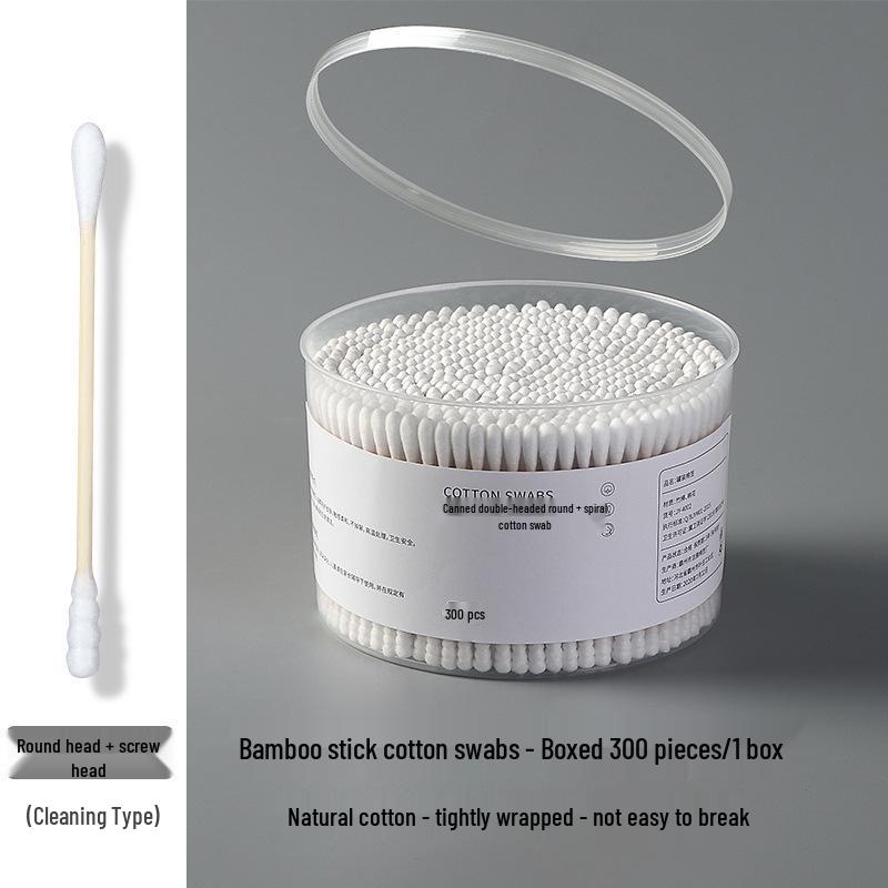 Disposable Double-Headed Cotton Swabs: Ear Cleaning & Makeup Use