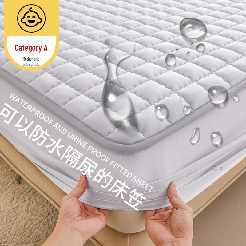 

Водонепроницаемый стеганый чехол для матраса премиум-класса для мам и малышей – пылезащитный чехол 180*200 cm Fitted Sheet