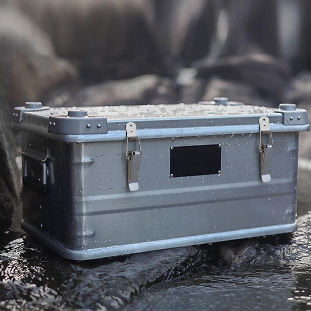 4pcs Heavy Duty Steel Clamp Lock Set Secure Box Fastener with High Tension Spring Spring Buckle Set Simple Installlation