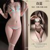 Sexy lingerie hot tights bikini suit sexy three-point print couple flirting pajamas uniform