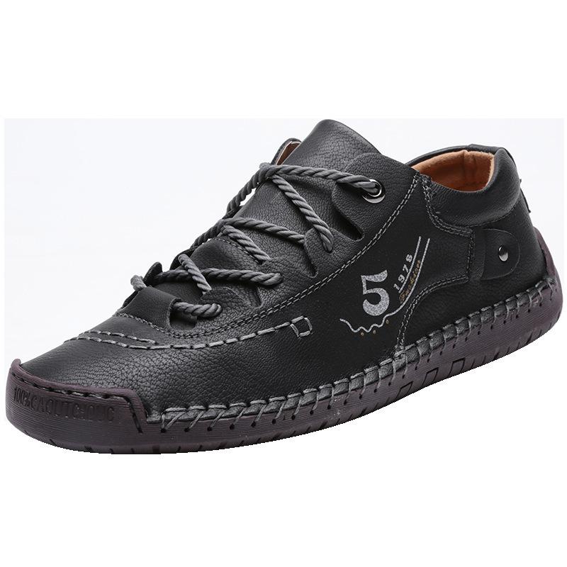 

Spring and Autumn new 48 large size men s shoes hand-sewn British style fashion business casual leather shoes men s shoes 48