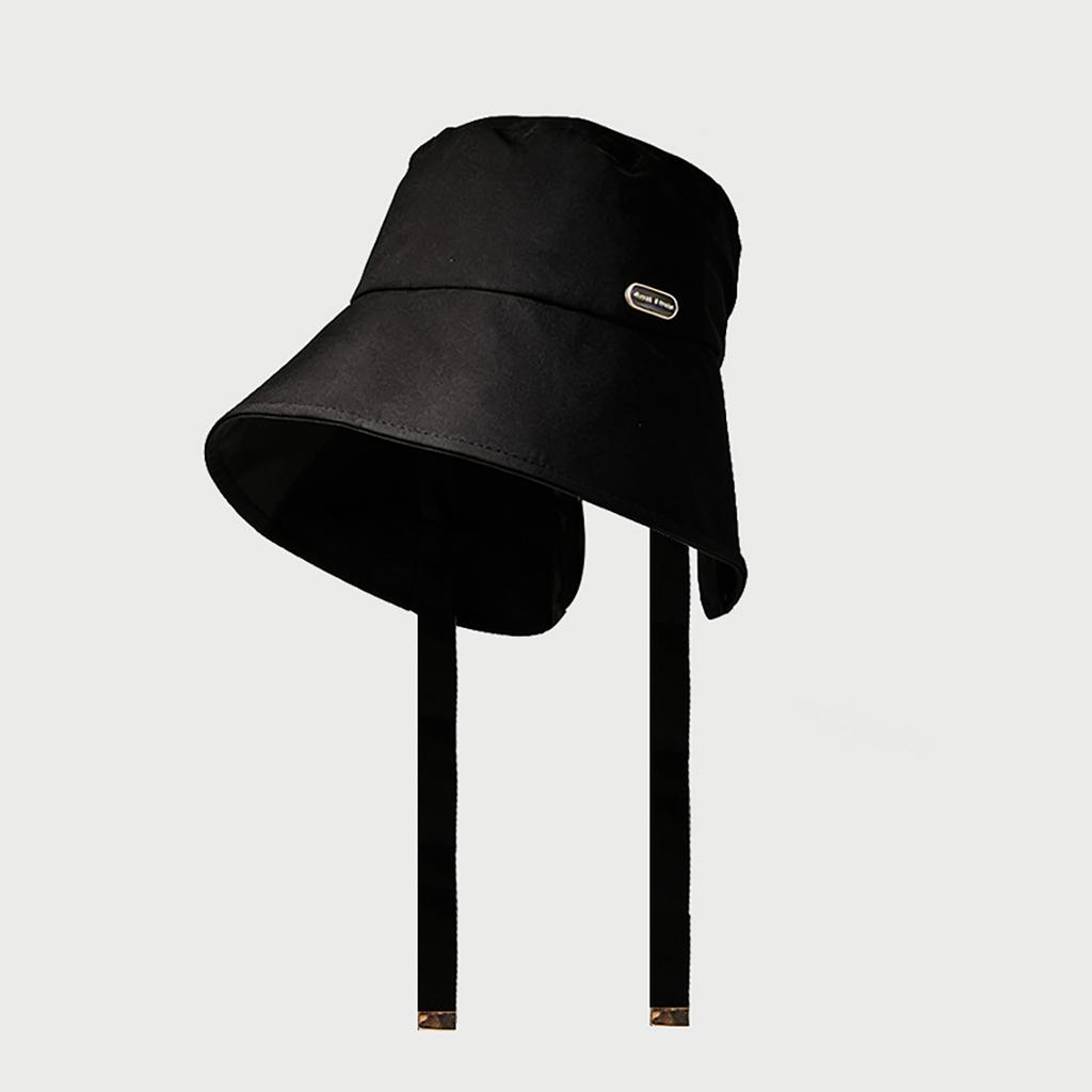 Women Summer Fisherman Hat Solid Color Quick Drying Bucket Hats For Girl Lady Outdoor Casual Wide Brim Lacing Basin Cap