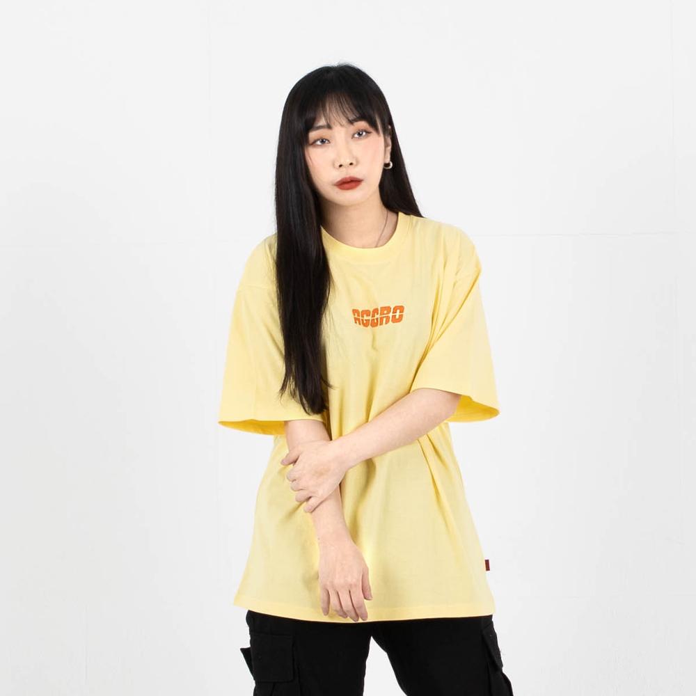Eogeulo Colorful Logo T-Shirt Soft Yellow