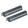 2PCS 660V 20A Wire Barrier Block Rail Wiring Terminal Strip Insulated Shell for Bridge Lighting T2015