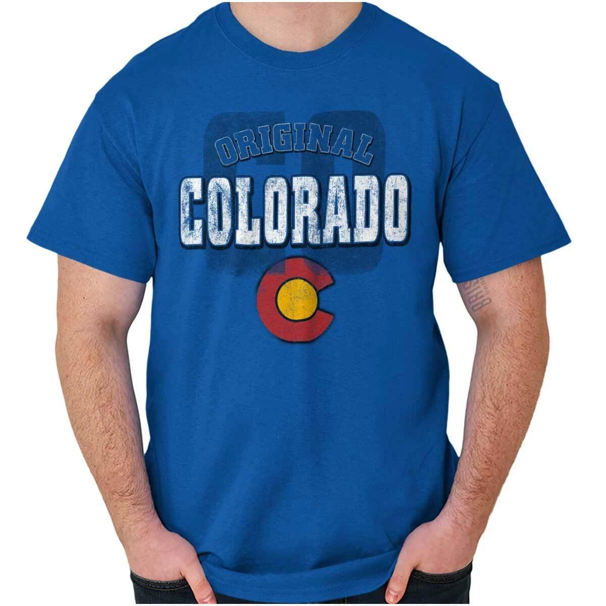 Colorado Original Hometown Vacation Gift CO Womens or Mens Crewneck T Shirt Tee M