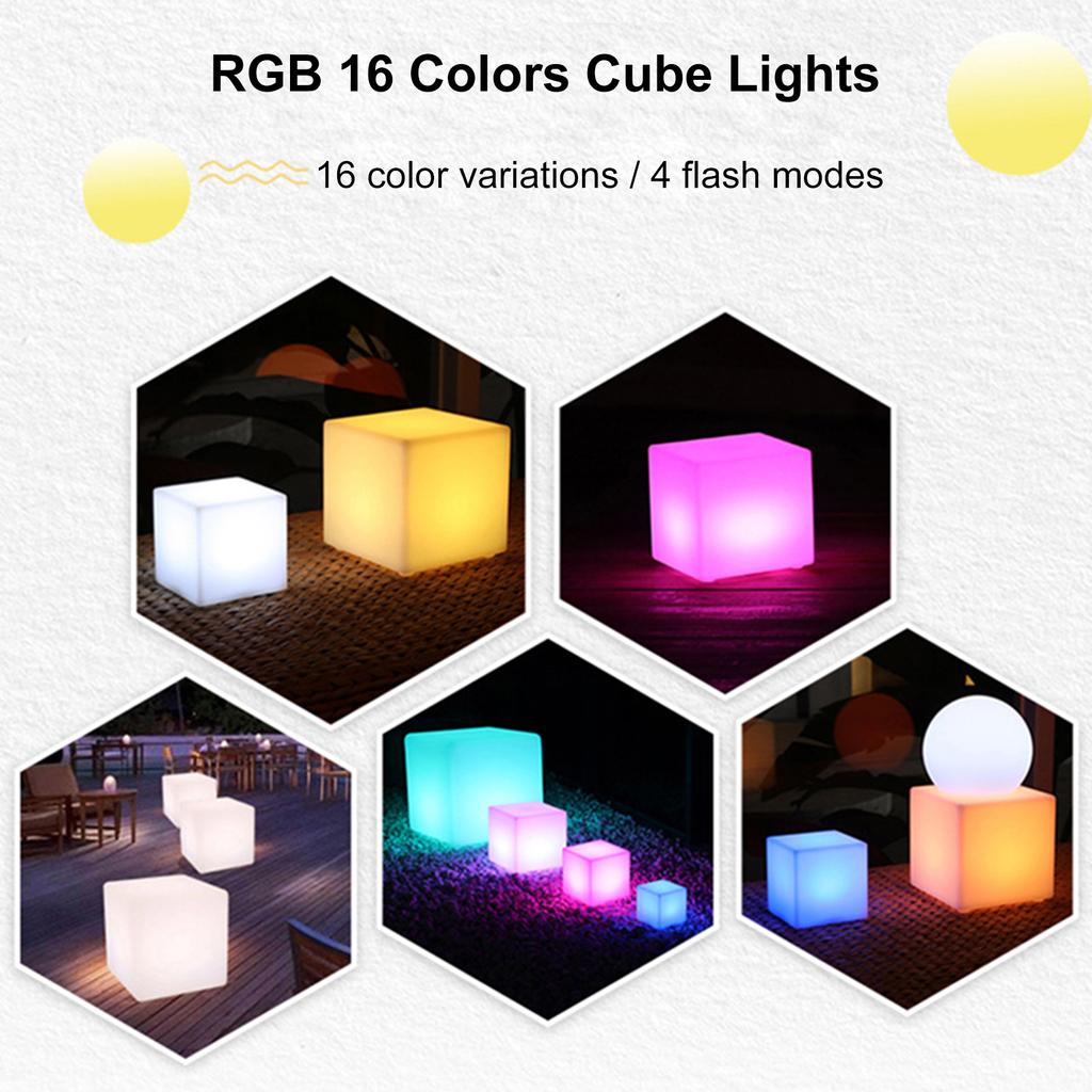 Würfellichter mit Fernbedienung, USB-Lade-Schreibtischlampe für Kinder, Spielzeug, Geschenk