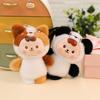Cartoon Rabbit Panda Cat Dog Elf Plush Toys Cute Baby Animal Pendants Soft Cozy Hanging Decor Car Keychain Backpack Decor