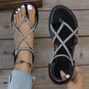 New Style Toe-closing Flat Shoes - Women's Style Beach Flip-flops