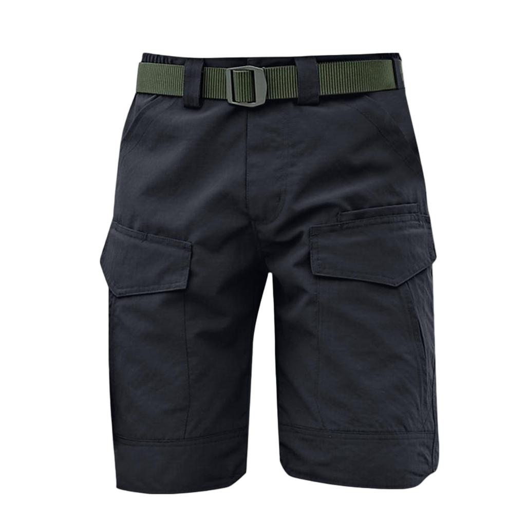 Pantalones Cortos Tácticos Cargo para Hombre de Siete Pulgadas para Exteriores y Trabajo con Múltiples Bolsillos de Tela Transpirable, Ligeros y Duraderos