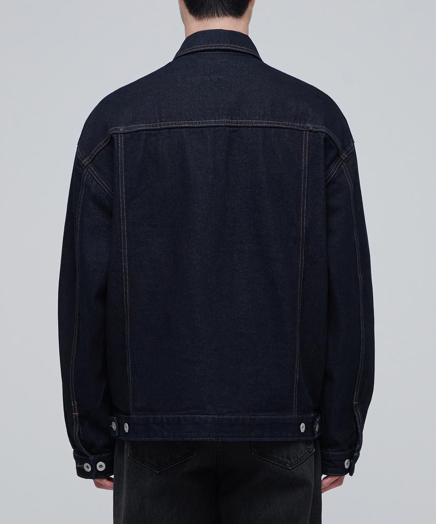Musinsa Standard Oversized Denim Trucker Jacket [Deep Indigo]