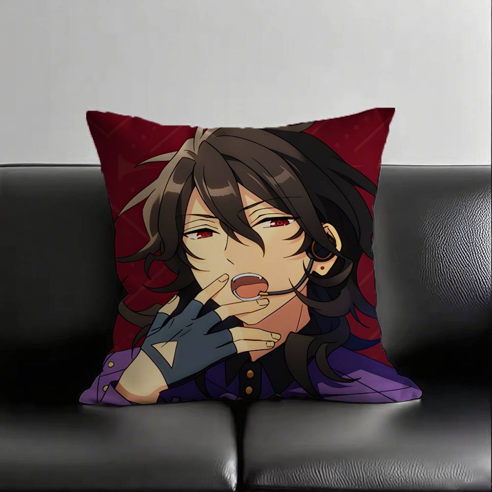 1pc Anime Ensemble Stars Knights Sakuma Rei Pillow Case Fashion Square Pillowcase Bedroom Sofa Room Ins Decoration Leisure
