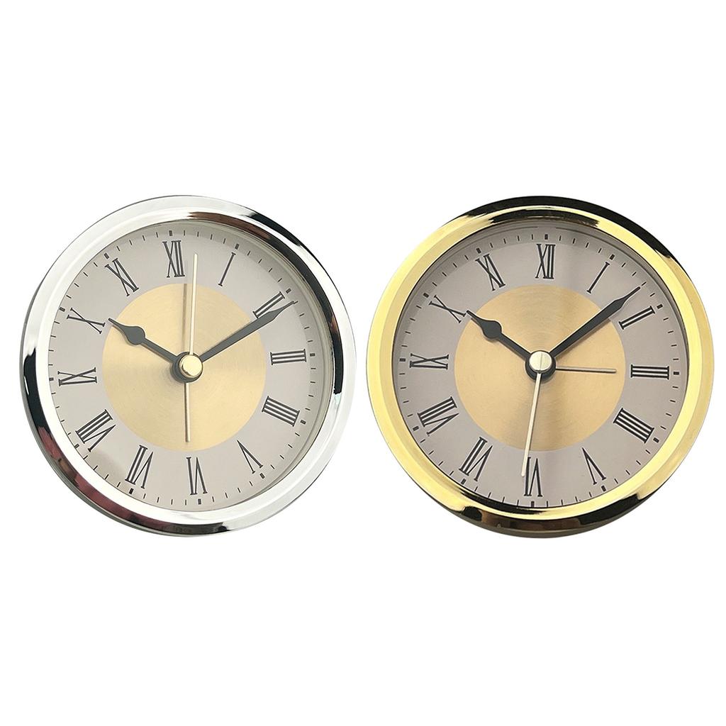 Classical Quartzs Alarm 89mm Clock Face Insert with Roman Numbers Clock Movement Watch Insert for Clock Replacement