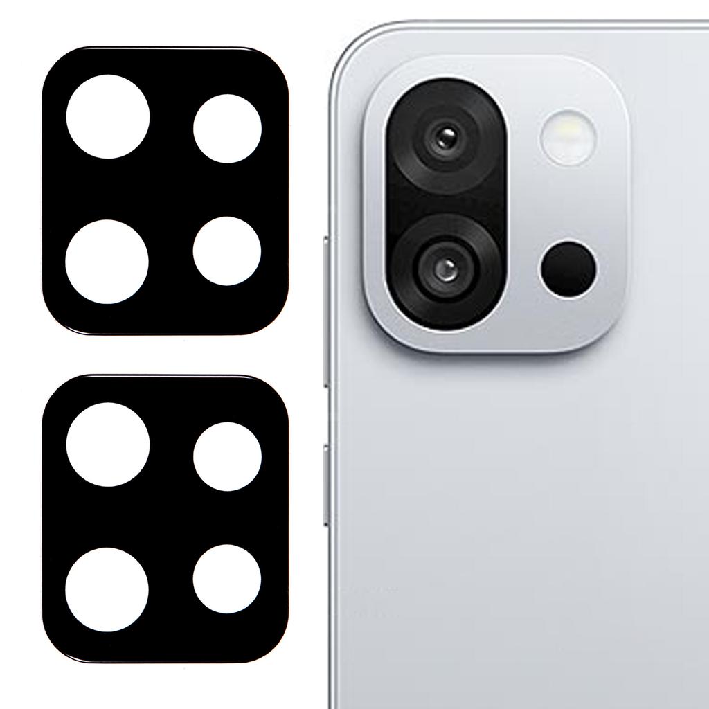 2Pcs For OnePlus 13T 5G Camera Lens Protector 2.5D Arc Edge Silk Printing Tempered Glass Rear Lens Film