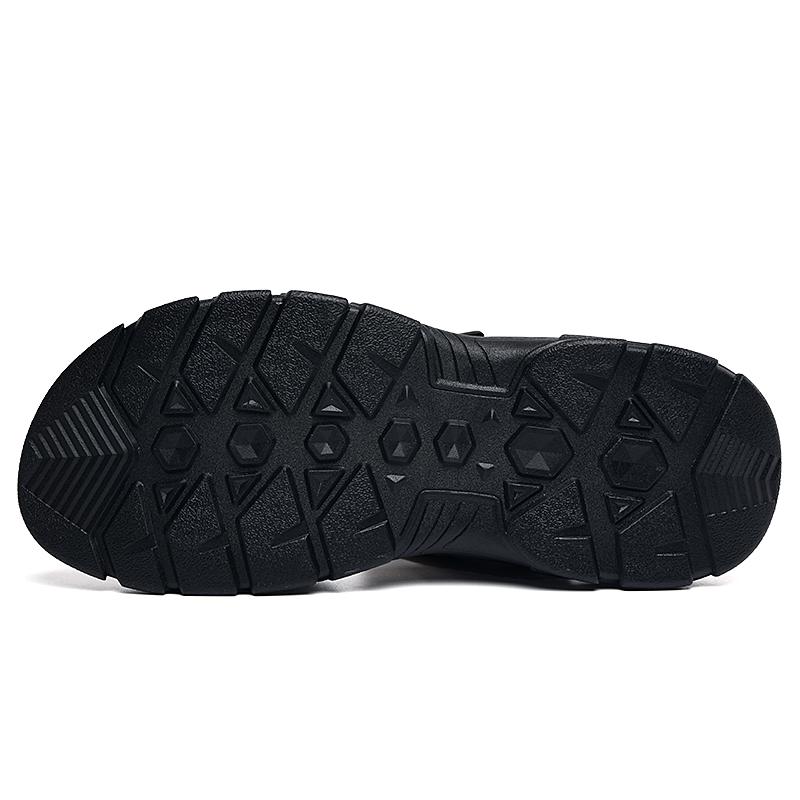 Summer Men's Leather Beach Sandal Sandals Leather Lightweight Sports Sandals Mens Genuine Leather Sandals