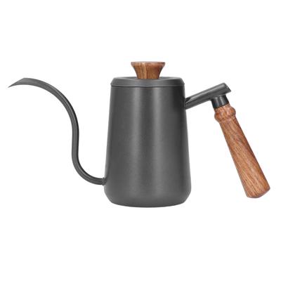 Kaffee Aufgusskessel 304 Edelstahl Lebensmittelqualität Schwanenhals Holzgriff Ergonomisches Design