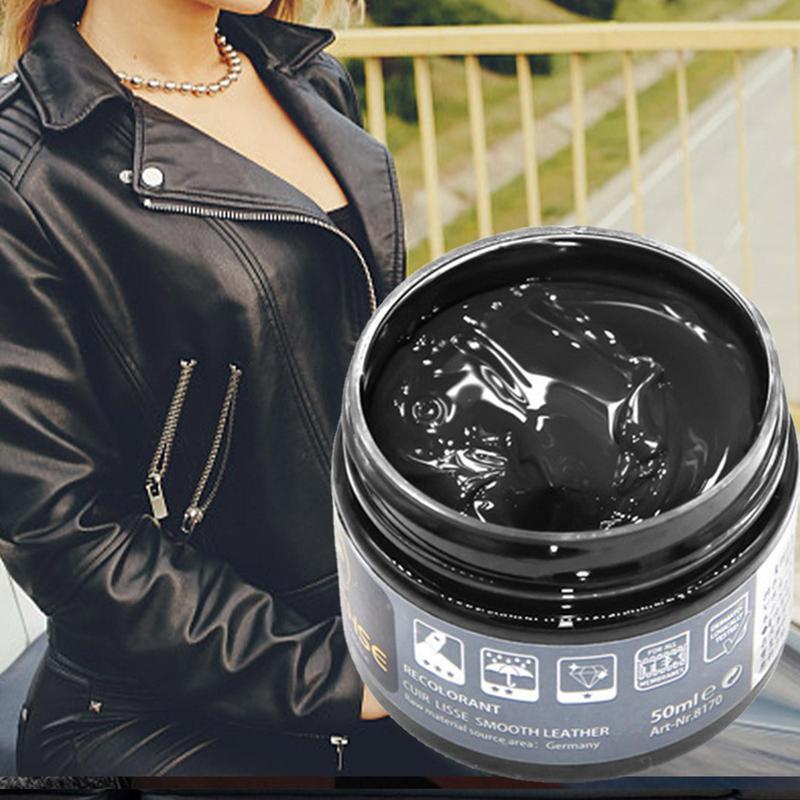 Lederpflegecreme 50ml Lederbalsam mit Naturharz Restaurierungswerkzeug Lederreparaturcreme Autositze Sofa Restaurator