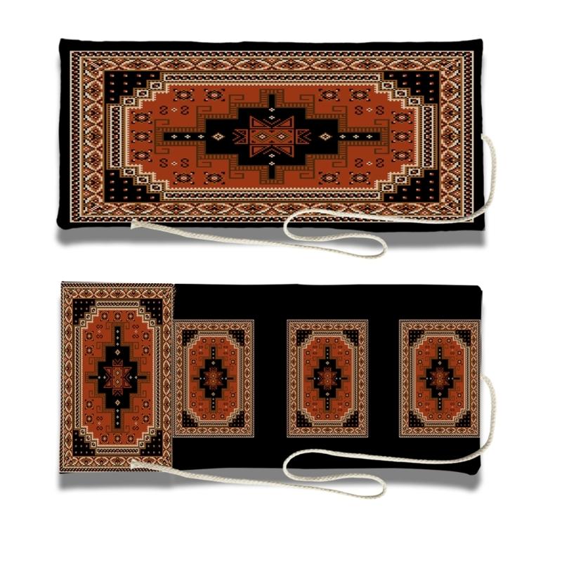 Luxurious Persians Style Tarot Card Storage Bag Stable Linen Handmade Tarot Wallet For Occults Practitioners