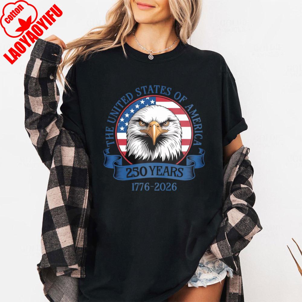 USA 250th Anniversary Shirt The United States of America 1776 2026 TShirt Creative Outdoors Women Tops Graphic T Shirts