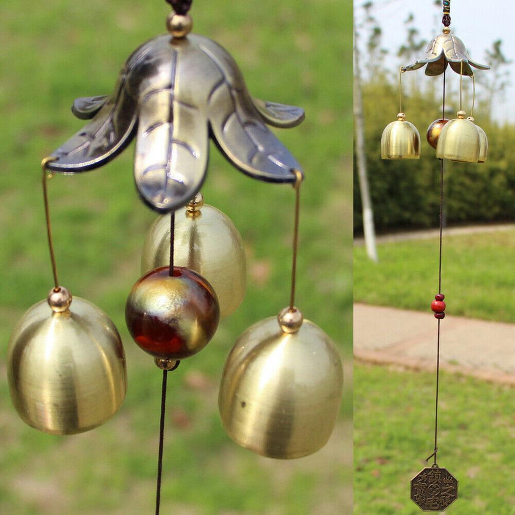 Decoration Wind Chime Garden Charming Copper Alloy Decor Door Hanging Home Ornament Outdoor Sounds Sweet Yard 48cm