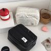 Lazy Horizontal Line Series Rectangular Bag With Waterresistant Pu Material For Daily Skincare Storage