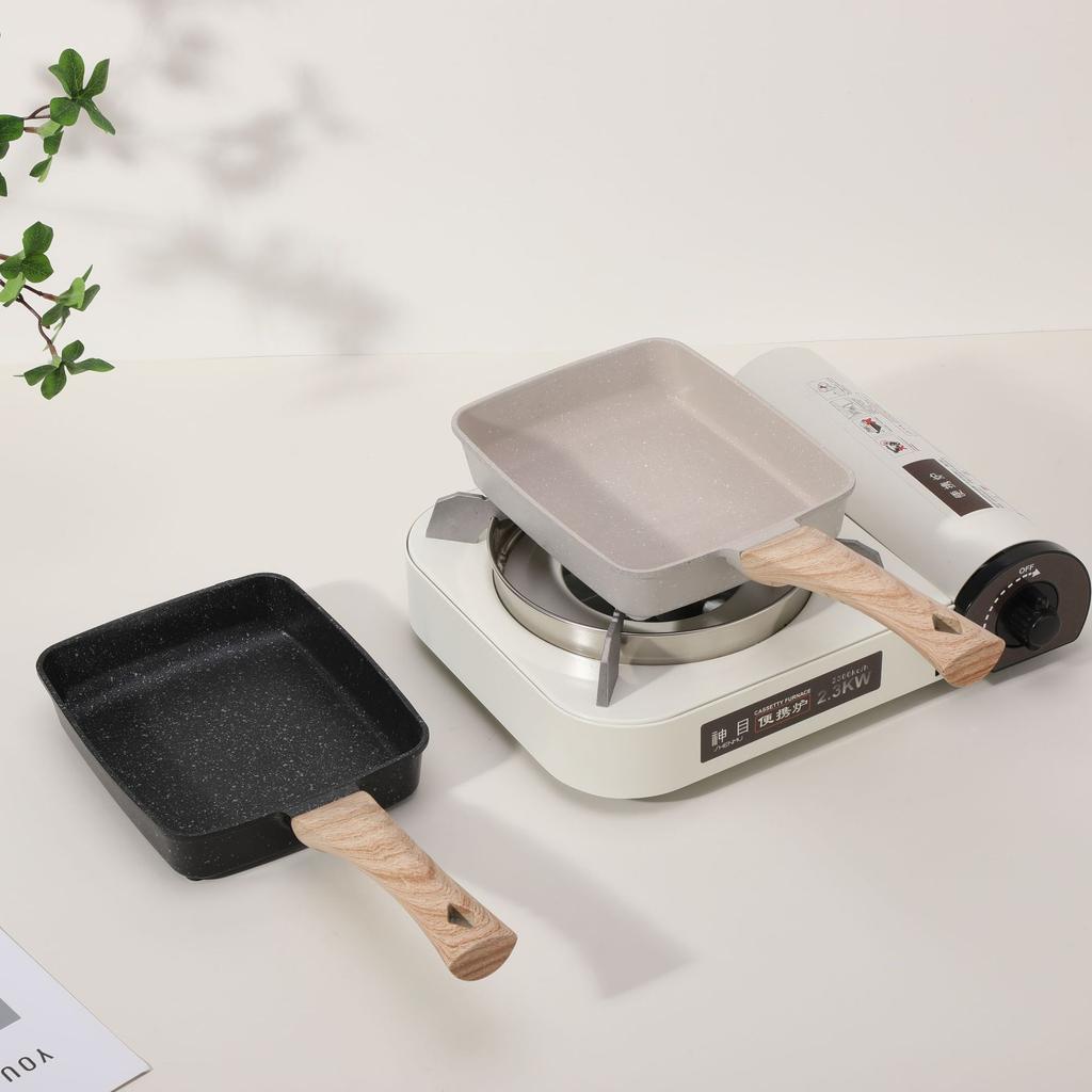 1Pc Tamakiyaki Frying Pan Maifanshi Pan Non-stick Pan Omelette Pan Steak Tamakiyaki Pan Square Pan