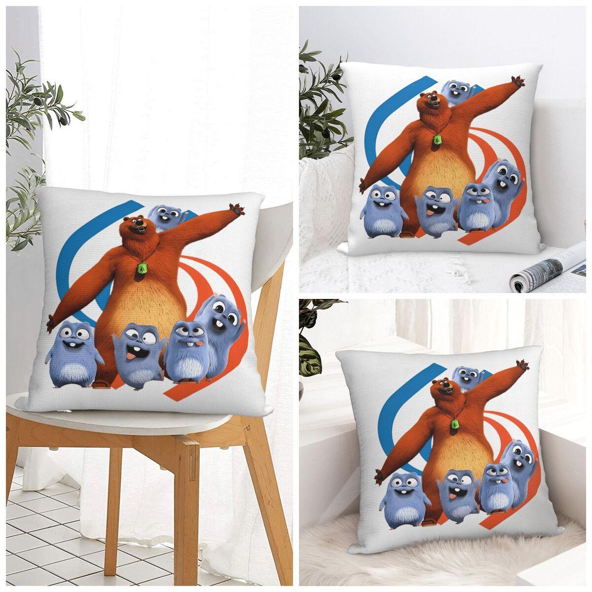 Fine Glasses Unisex Pillow Case Grizzly And Lemmings Soft Pillow Cover Funny Cushion Cover Printed Pillowcases For Living Room Chair