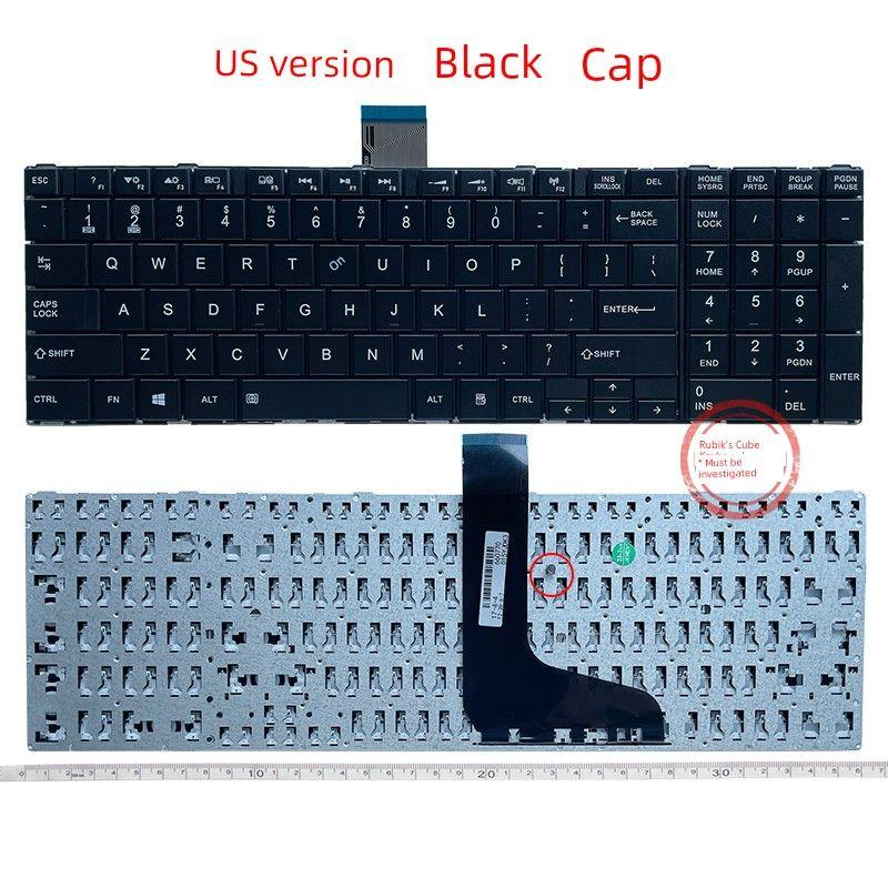 

Ru/Sp/UK/FR Applicable to Toshiba C855/D L850/D L855 C870 C870d Keyboard C875d [New] (ordinary cap) (black)