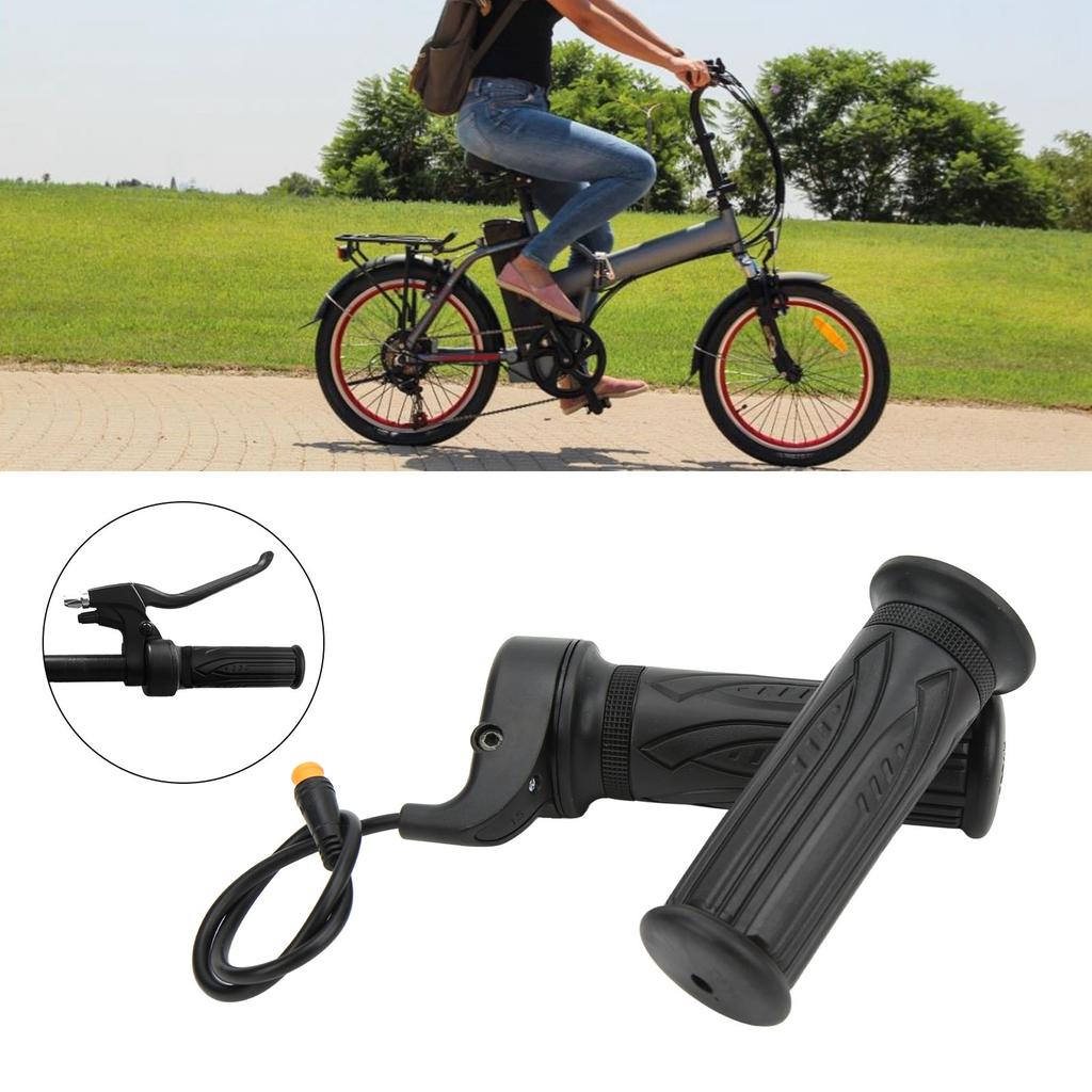 1 Pair Electric Bike Throttle Waterproof Connector 20X Scooter Speed Throttle Handle for 22.2mm Handlebar