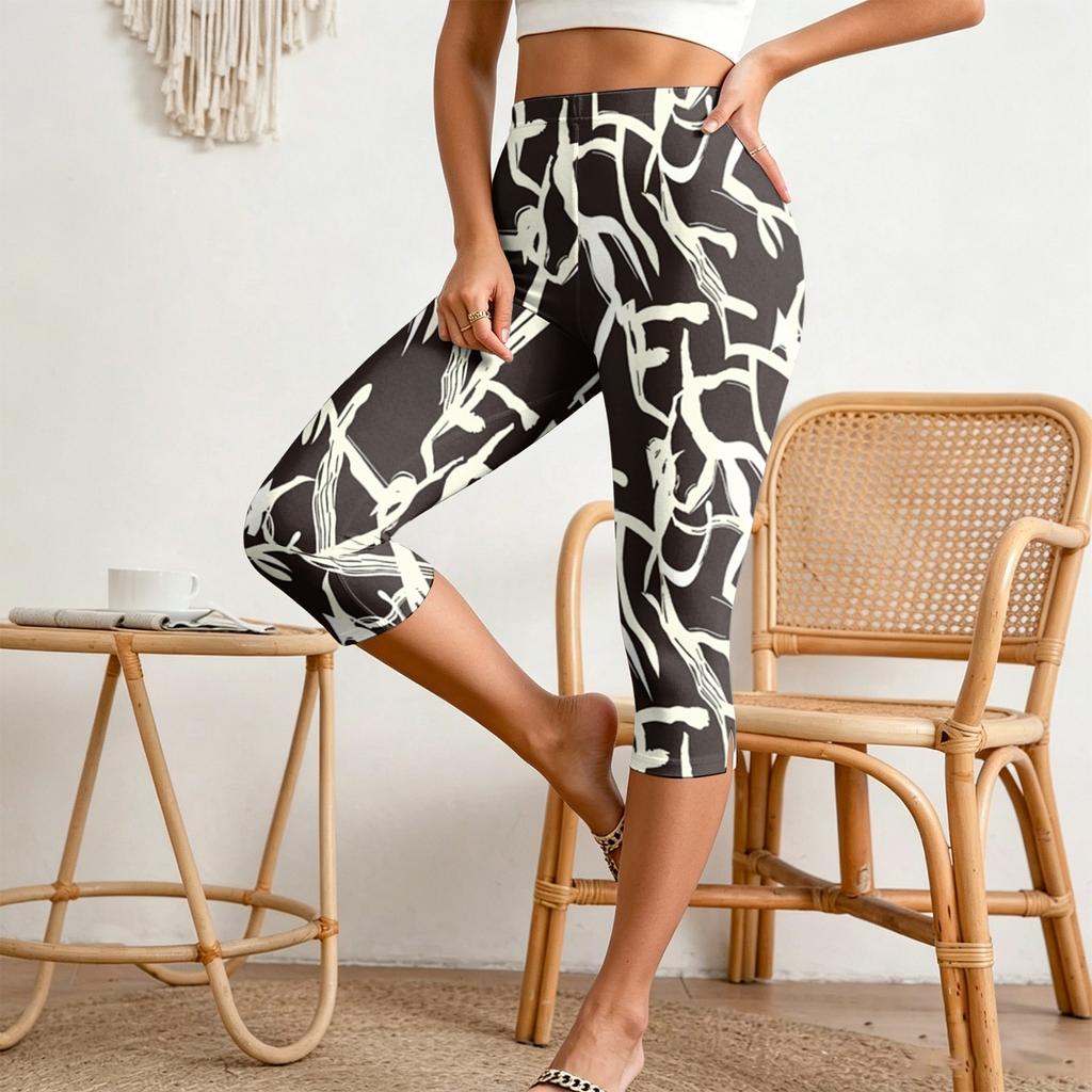 Women's Casual Pleated Pants with Elastic Waist, Slim Fit, Split Hem