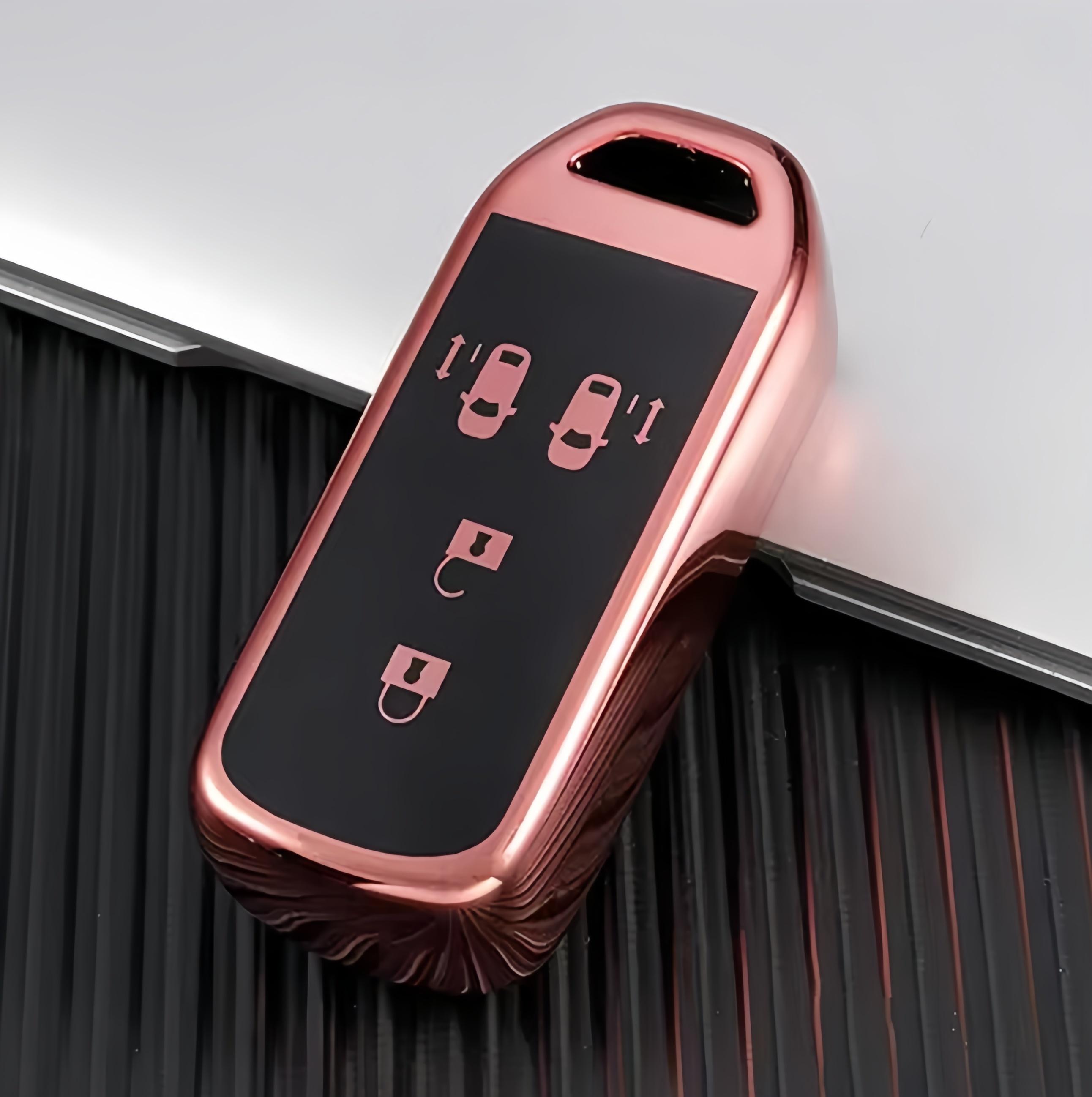 

Новый ТПУ Чехол для ключа-пульта автомобиля для Honda New Nbox Custom JF3 / JF4 N-BOX JF1 / JF2 N-BOX+ Plus N Wagon N-One Корпус Брелок Аксессуары розовый