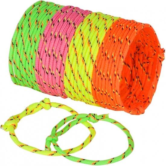 Bedwina 36-Pcs Friendship Bracelets For Kids - Neon Adjustable Woven Rope Friendship Bracelets Bulk for Girls and Boys - Classroom Prizes for Kids 144-Pcs