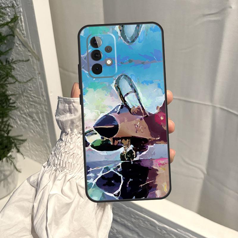 

Aircraft Helicopter Pilot Fly Case For Samsung Galaxy A15 A35 A55 A54 A34 A14 A13 A23 A33 A53 A52 A32 A12 A56 A36 A16 A17 Samsung A32 5G