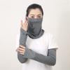 2pcs Ice Fabric Arm Sleeves Neck Face Scarf Sun UV Protection Running Cycling Sunscree  Women Cool Summer Outdoor Cover Unisex