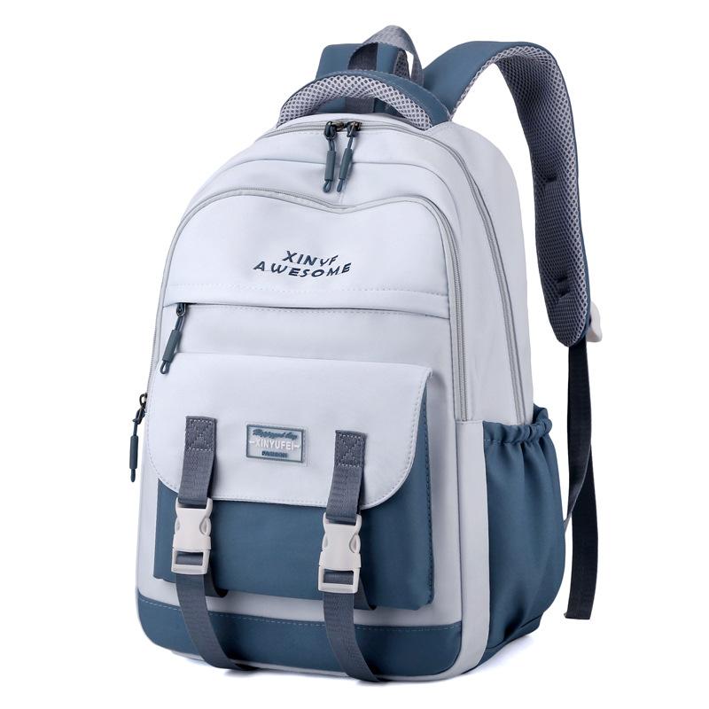 Simple and stylish backpack Large capacity Junior high school student High school student Lightweight computer travel backpack New